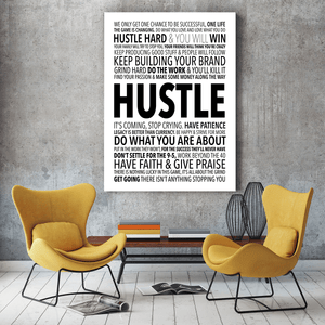 One Life to Hustle Canvas Print