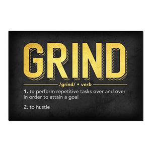 Definition of Grind Canvas Print