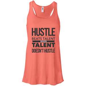 Hustle Beats Talent Flowy Racerback Tank