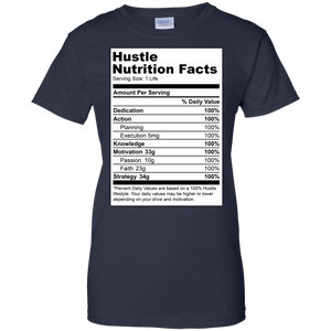 Reformulated: Hustle Nutrition Facts Women's Shirt