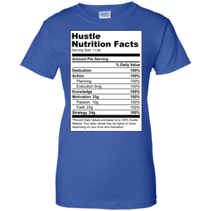 Reformulated: Hustle Nutrition Facts Women's Shirt