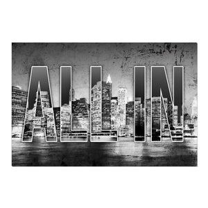 "All In" Cityscape Canvas Print